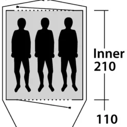 Outwell Cloud 3 -Camping im Freien Verkäufe 2024 110906 Cloud 3 Drawing Floorplan3JUzLqLuGwas6r