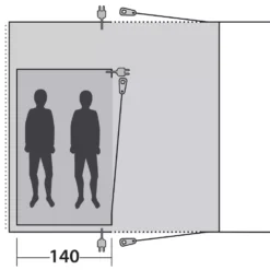 Outwell Innenzelt Jonesville 290SA / Wolfburg 380A 5 Outwell Innenzelt Jonesville 290SA / Wolfburg 380A -Camping im Freien Verkäufe 2024 111107 Innerzelt Jonesville 290SA Wolfburg 380A Drawing Floorplan2 Copy