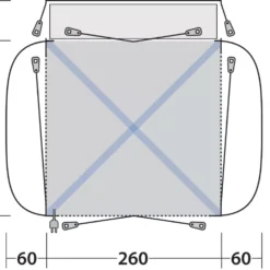 Outwell Bremburg Air -Camping im Freien Verkäufe 2024 111243 Bremburg Air Drawing Floorplan3 Copy 1