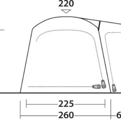 Outwell Bremburg Air -Camping im Freien Verkäufe 2024 111243 Bremburg Air Drawing Other6 Copy 1