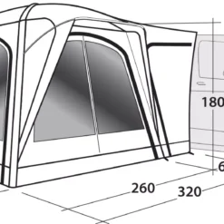 Outwell Bremburg Air -Camping im Freien Verkäufe 2024 111243 Bremburg Air Drawing Perspective2 Copy 1
