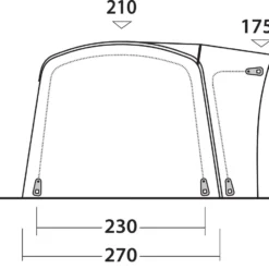 Outwell Wolfburg 380 Air -Camping im Freien Verkäufe 2024 111247 Wolfburg 380 Air Drawing Other5 Copy