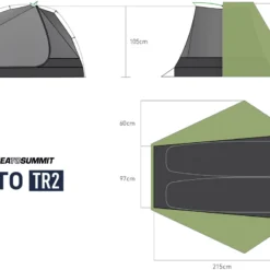 Sea To Summit Alto TR2 Bikepack -Camping im Freien Verkäufe 2024 1200 Alto TR2 gr 1