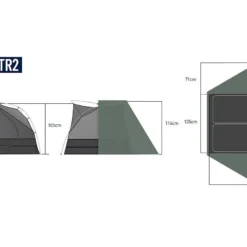 Sea To Summit Ikos TR2 -Camping im Freien Verkäufe 2024 1200 Ikos TR2 gr