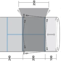 Outwell Jonesville 440SA Flex -Camping im Freien Verkäufe 2024 1200 Jonesville 440SA gr