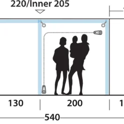 Outwell Jonesville 440SA Flex -Camping im Freien Verkäufe 2024 1200 Jonesville 440SA qs1