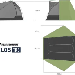 Sea To Summit Telos TR3 -Camping im Freien Verkäufe 2024 1200 Telos TR3 gr