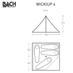 Bach Wickiup 4 -Camping im Freien Verkäufe 2024 1200 WickiUp 4 gr