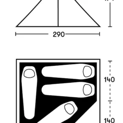Spatz Wigwam 4 BTC -Camping im Freien Verkäufe 2024 1200 Wigwam 4 BTC gr