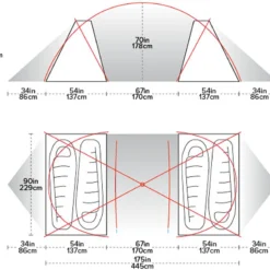 Big Agnes Wyoming Trail 4 15 Big Agnes Wyoming Trail 4 -Camping im Freien Verkäufe 2024 1200 WyoTrail4 gr