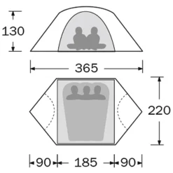 VAUDE Campo Grande 3-4P 7 VAUDE Campo Grande 3-4P -Camping im Freien Verkäufe 2024 17349
