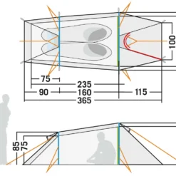 Tatonka Gargia 2 -Camping im Freien Verkäufe 2024 2602 332 Gargia 2 Skizze
