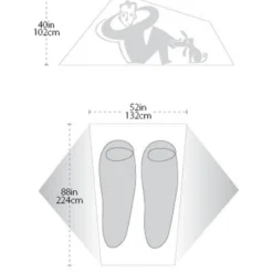 Big Agnes Copper Spur HV UL 2 Bikepack Ausstellungszelt -Camping im Freien Verkäufe 2024 41188 2