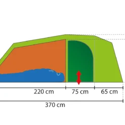 Antao II Light XL -Camping im Freien Verkäufe 2024 Antao II Light XL Zelteinteilung Sideview