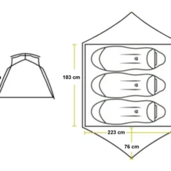 Nemo Aurora 3P -Camping im Freien Verkäufe 2024 Aurora3