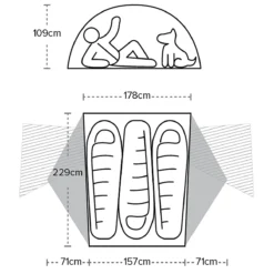 Big Agnes Copper Spur HV UL 3 -Camping im Freien Verkäufe 2024 Copper Spur HV UL 3 gr