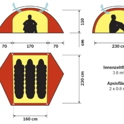 Hilleberg Allak 3 -Camping im Freien Verkäufe 2024 Hilleberg Allak3 2D GERMAN